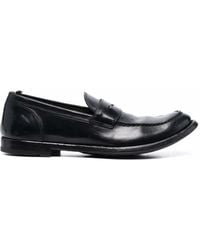 Officine Creative - Anatomia Leather Penny Loafers - Lyst
