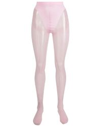 Wolford - X Mugler Panty Met Mesh Vlakken - Lyst