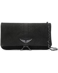 Zadig & Voltaire - Bandolera con efecto de piel de cocodrilo - Lyst
