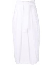 Fabiana Filippi - Gonna Midi Con Cintura - Lyst