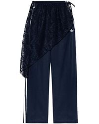 adidas - 2In1 Firebird Loose Track Pants With Lace Mini Skirt - Lyst