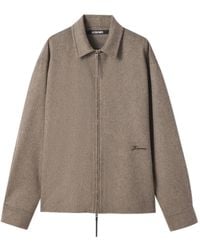 Jacquemus - The Flash Long-Sleeve Zip Shirt - Lyst