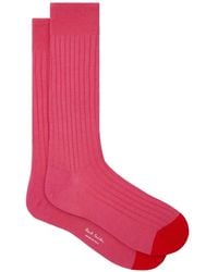 Paul Smith - Chaussettes En Maille À Design Côtelé - Lyst