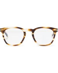 Saint Laurent - Sl 30 Slim Square-Frame Glasses - Lyst