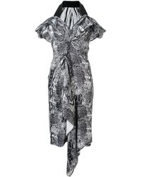 Maticevski Jurk Met V-hals - Zwart