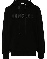 Moncler - Logo-appliqué Cotton Hoodie - Lyst