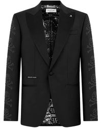 Philipp Plein - Regular-Fit Skulls Jet Stones Blazer - Lyst