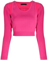 Juun.J - Cropped-Top mit Cut-Outs - Lyst