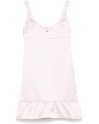Givenchy - 4G Ruffle Satin Minidress - Lyst