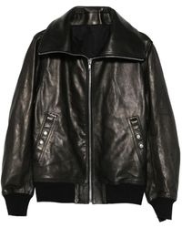 Rick Owens - Zip-Up Leather Jacket - Lyst