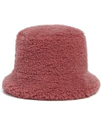 Apparis - Faux-shearling Bucket Hat - Lyst