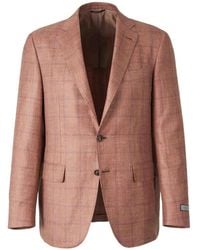 Canali - Checked Blazer - Lyst