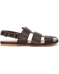 JW Anderson - Caged Leather Slingback Sandals - Lyst