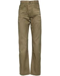 Private Stock - Khaki Cotton Slim Straight-Leg Jeans - Lyst