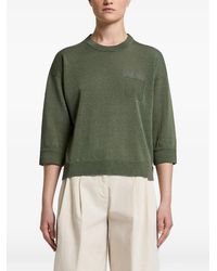 Peserico - Bead-Embellished Pocket Sweater - Lyst