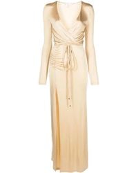 Patrizia Pepe - V-Neck Jersey Long Dress - Lyst