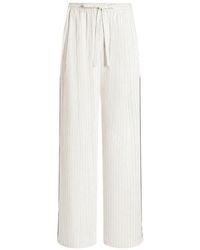 Dolce & Gabbana - Striped Fabric Vanity Trousers - Lyst