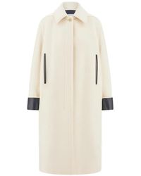 Ferragamo - Single Breasted Wool And Cashmere Coat - Lyst