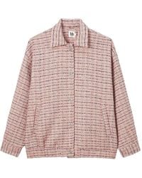 B+ AB - Tweed Button-Up Jacket - Lyst