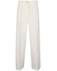 Erika Cavallini Semi Couture - Twill Trousers - Lyst