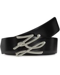 KARL LAGERFELD - K Autograph Reversible Belt - Lyst