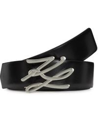 Karl Lagerfeld - Wendbarer K Autograph Gürtel - Lyst