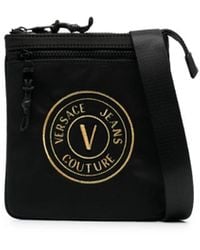 Versace - Logo-patch Messenger Bag - Lyst