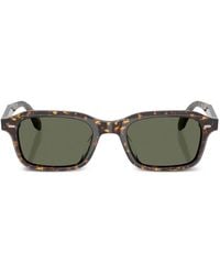 Oliver Peoples - Rectangle-Frame Sunglasses - Lyst