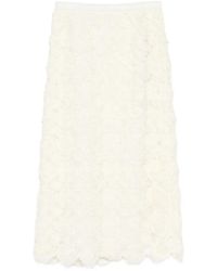 Shiatzy Chen - Fête Of Petal 3D Floral Pencil Skirt - Lyst