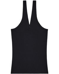 Courreges - Top Mit Logo-Stickerei - Lyst