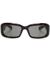 Saint Laurent - Rectangle-Frame Sunglasses - Lyst