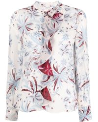 Dorothee Schumacher - Floral-print Long-sleeve Blouse - Lyst
