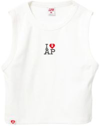 AAPE BY A BATHING AP - Ribbed-Knit T-Shirt - Lyst