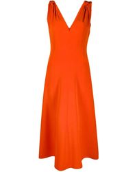 Victoria Beckham - Robe Évasée À Détail Torsadé - Lyst