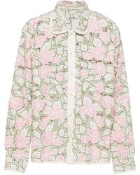 メンズ Bode レース シャツ ナチュラル | Lyst メンズ Bode レース シャツ ナチュラル | Lyst