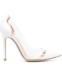 Gianvito Rossi - Plexi 105Mm Patent Leather Pumps - Lyst