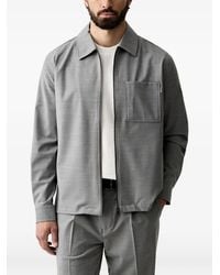 Joop! - Zip-Up Patch-Pocket Shirt - Lyst