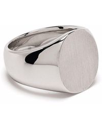 Tom Wood - Oval Satin Ring - Lyst