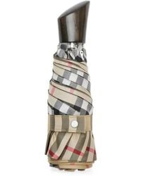 Burberry - Karierter Regenschirm - Lyst