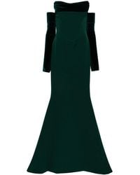 Rhea Costa - Raven Crepe Gown - Lyst