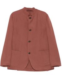 Eleventy - Mandarin-Collar Buttoned Jacket - Lyst