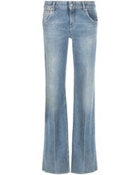 Blumarine - Flared-leg Cotton Jeans - Lyst