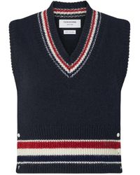 Thom Browne - Hector Stripe-Detail Vest - Lyst