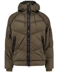 C.P. Company - Lens-Detail Quilted Puffer Jacket - Lyst