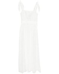 Matteau - Robe Mi-Longue À Broderie - Lyst