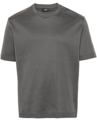 Herno - Crew-Neck Cotton T-Shirt - Lyst