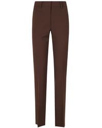 FEDERICA TOSI - Belt-Loops Slim-Cut Trousers - Lyst