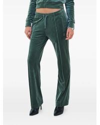 Juicy Couture - Diamanté Velour Track Pants - Lyst