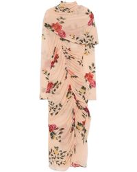 Magda Butrym - Midikleid Mit Blumen-Print - Lyst
