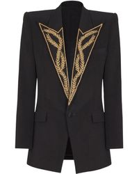 Balmain - Embroidered Tuxedo Jacket - Lyst